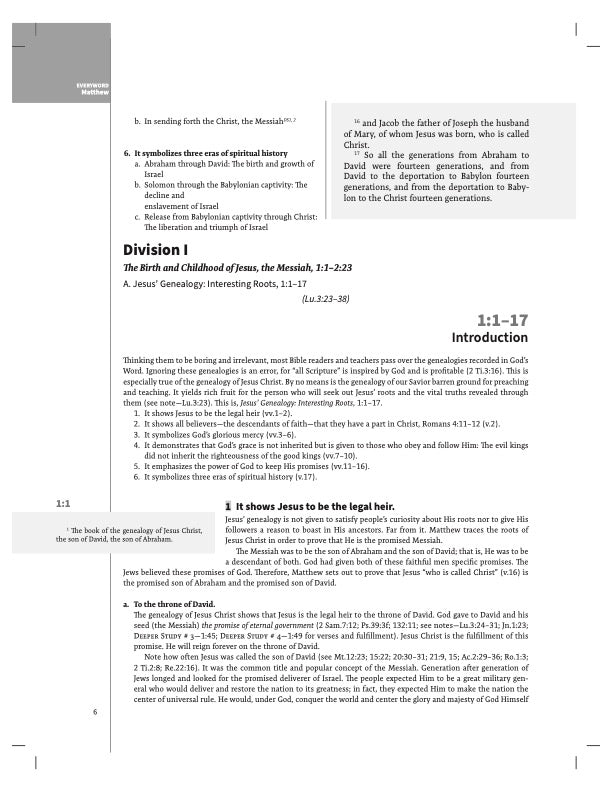 Matthew I (ESV)