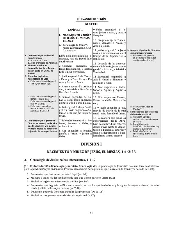 Biblia De Bosquejos Y Sermones: Mateo (Tomo 1, Capítulos 1:1 – 16:12)