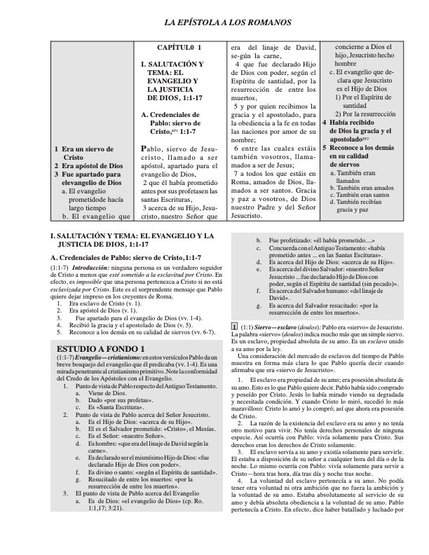 Biblia De Bosquejos Y Sermones: Romanos
