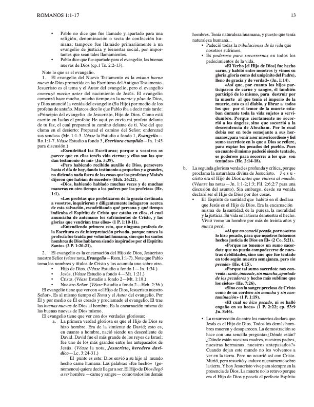Biblia De Bosquejos Y Sermones: Romanos