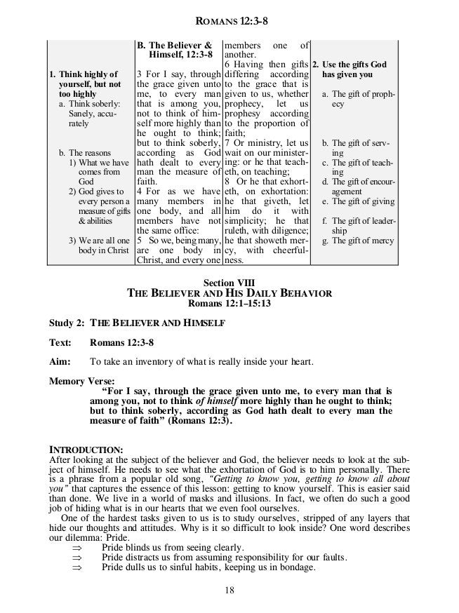 The Teacher's Outline & Study Bible: Romans Vol. 3 (ch. 12-16) - 2017 - Leadership Ministries Worldwide
