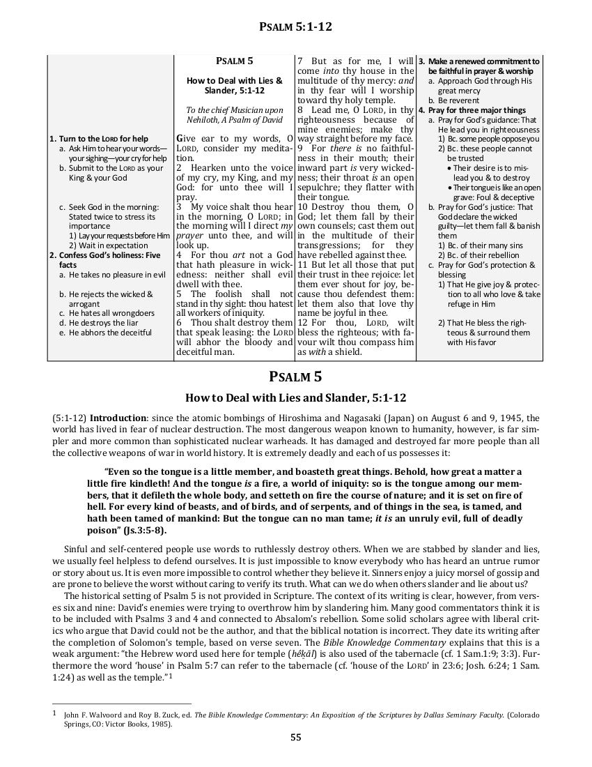 Psalms (ch. 1-41) (KJV New Paperback) Vol. 18 - Leadership Ministries Worldwide