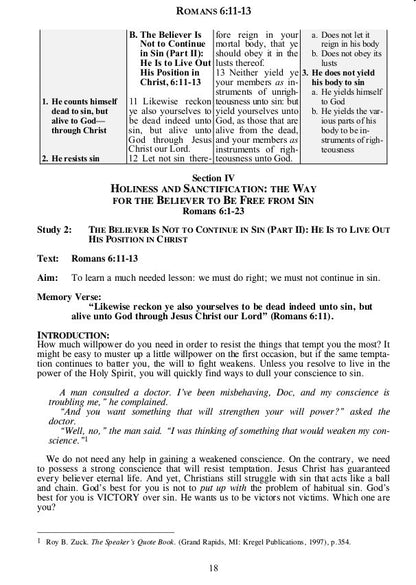 The Teacher's Outline & Study Bible: Romans Vol 2.(Ch. 6-11) - 2017 - Leadership Ministries Worldwide