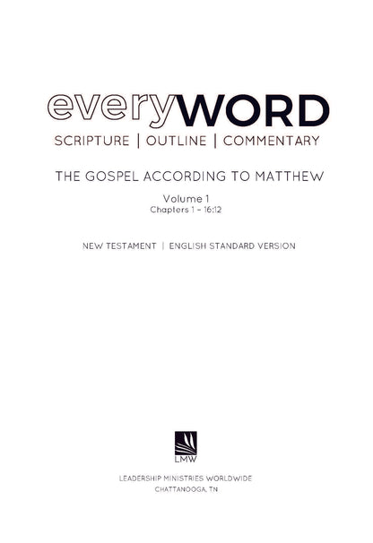 everyWORD: Matthew 1 - 16:12